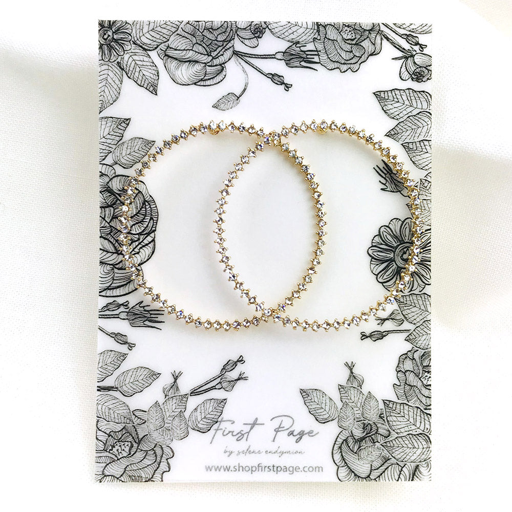  1.5 inch Cubic Zirconia Earring
