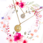 Double Layered Disk Necklace