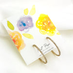 Cubic Zirconia Inside Outside Hoop Earrings