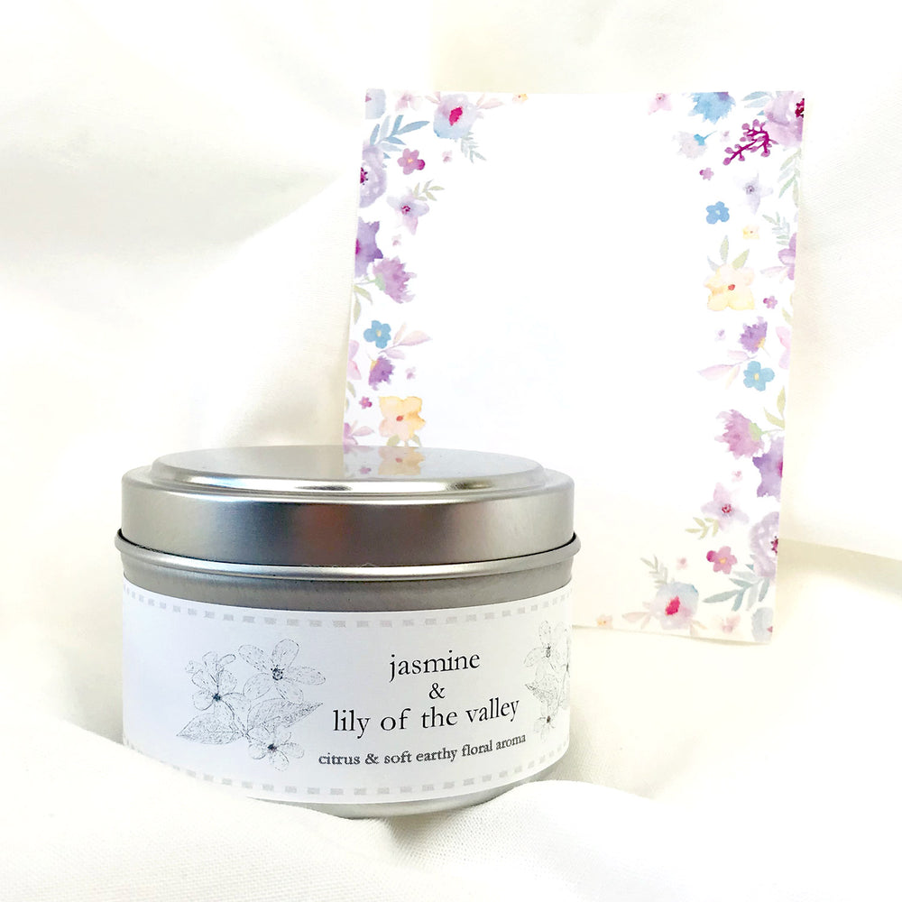 First Page jasmine & Lily of the Valley Aroma Candle