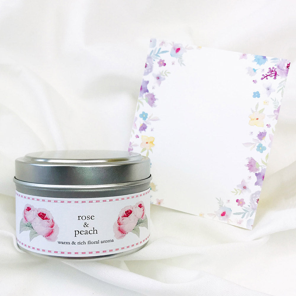 First Page Rose & Peach Aroma Candle