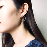 1 Inch Cubic Zirconia Earring