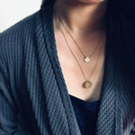 <congrats>Vintage Plated Two Dainty Coin Double Layer Necklace