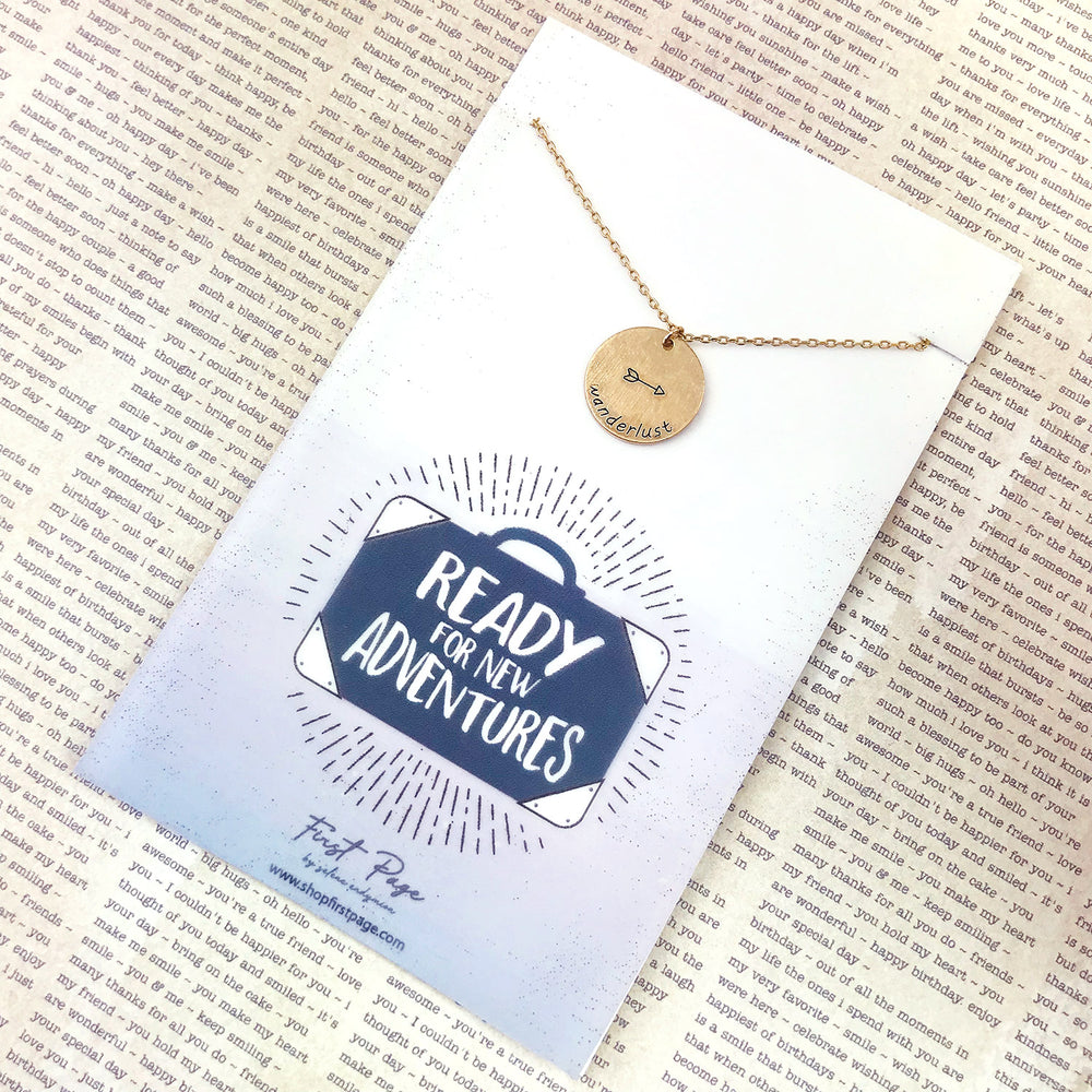Arrow and Wanderlust Necklace