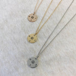 <mom>Follow Your Heart Compass Necklace