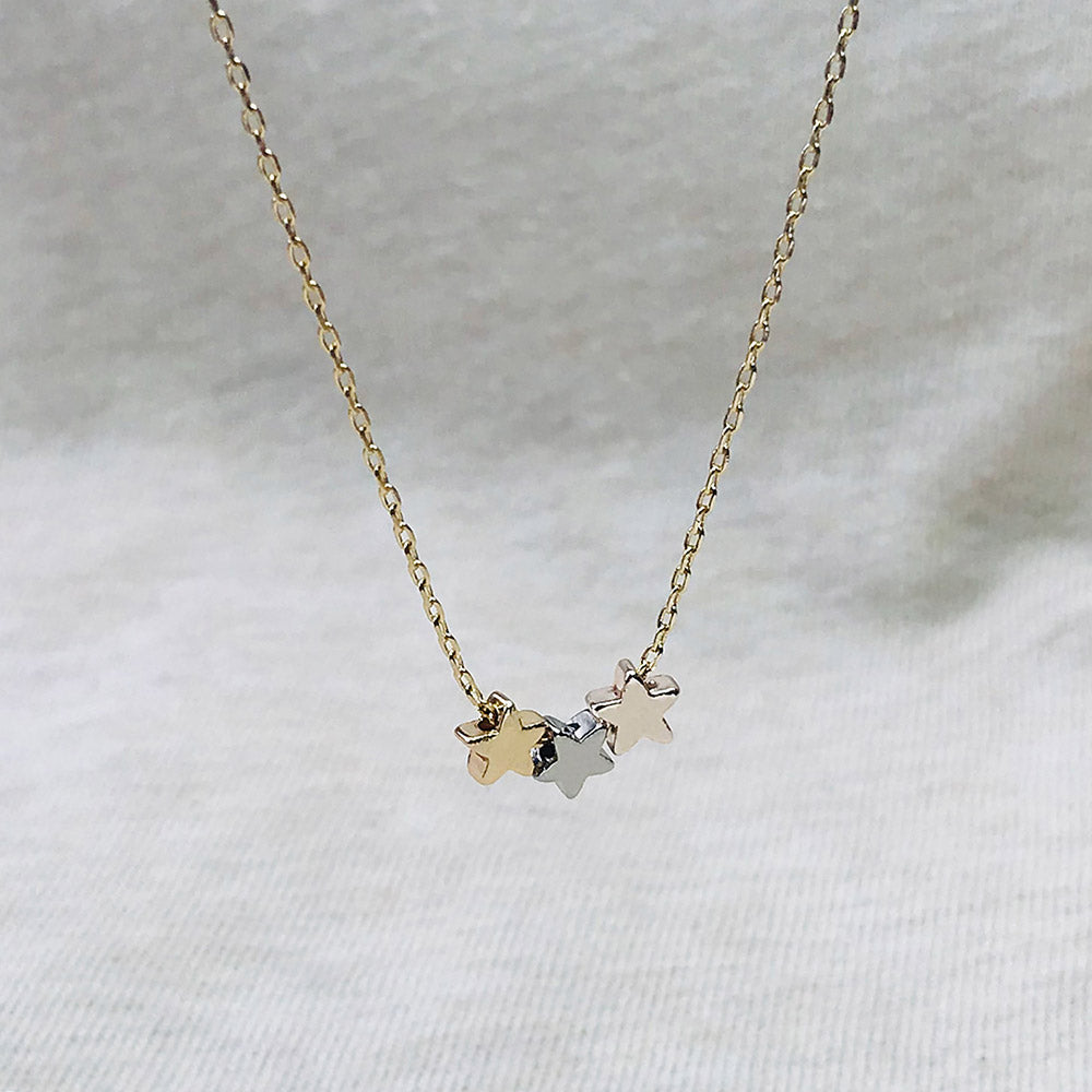 <iloveyou>Multicolor Star Necklace